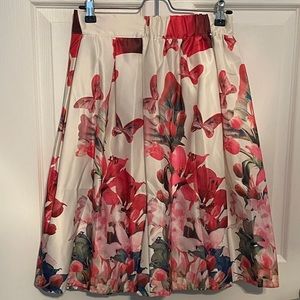 Floral Midi Skirt
